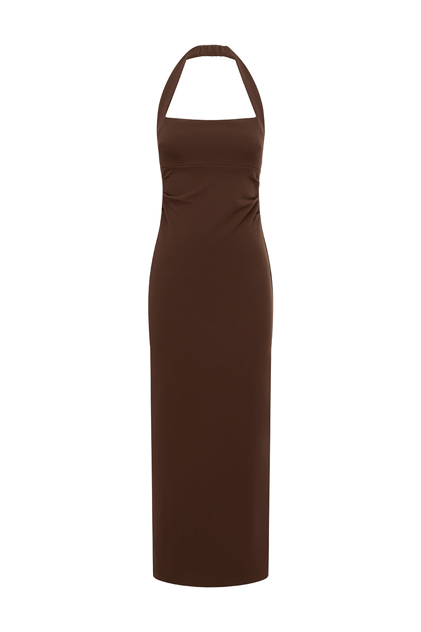 The Franca Dress in Bitter Chocolate