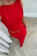The Zarela Top in Red