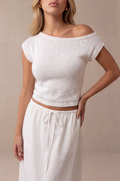 The Merisol Top in White