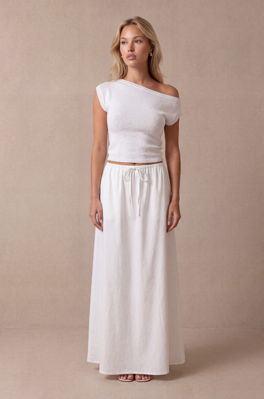 The Merisol Top in White