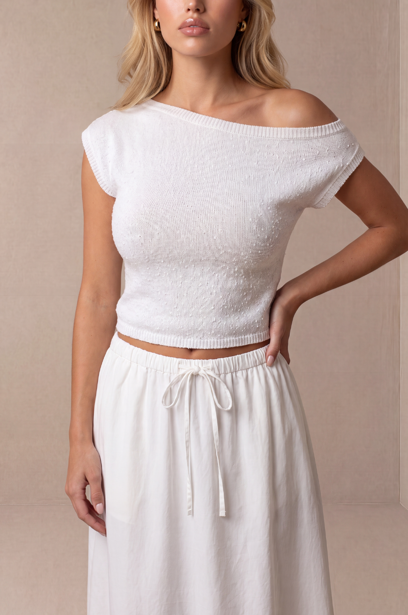 The Merisol Top in White