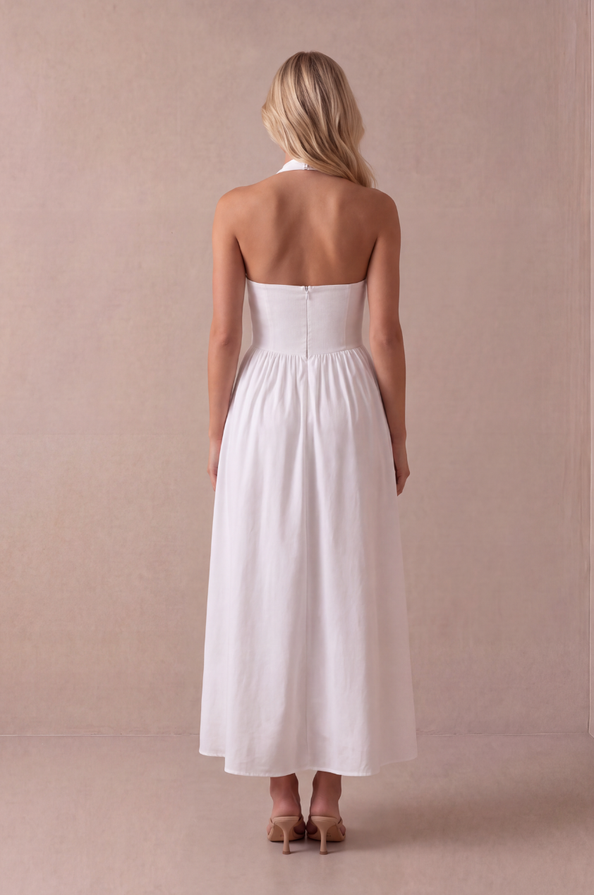 The Henrietta Dress in White