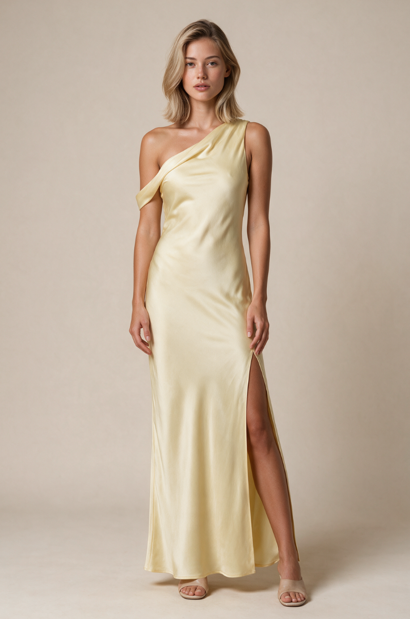 The Gia Dress in Lemon