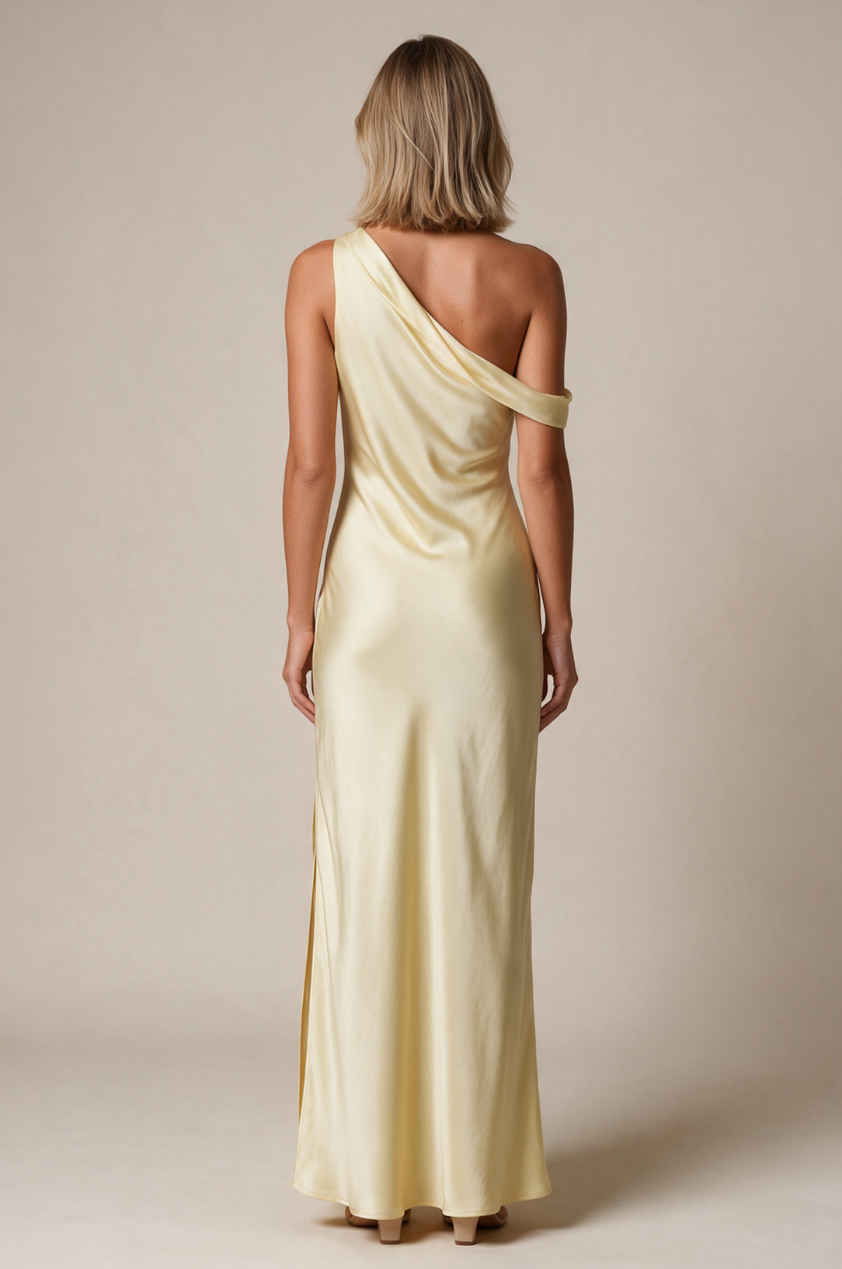 The Gia Dress in Lemon