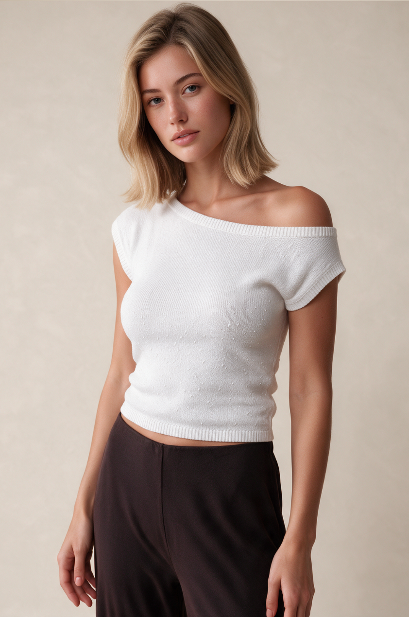 The Merisol Top in White