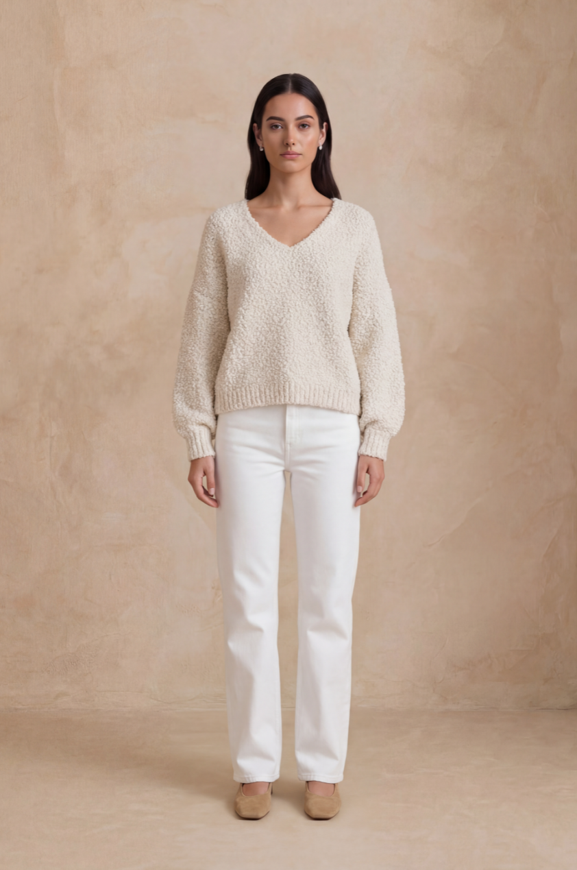 The Jenny Jumper in Off White
