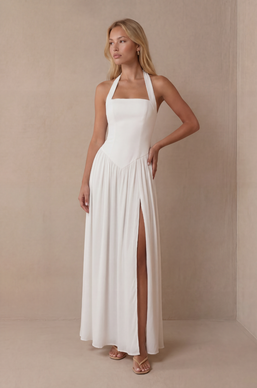 The Abigail Dress in Ivory