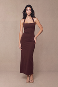 The Franca Dress in Bitter Chocolate