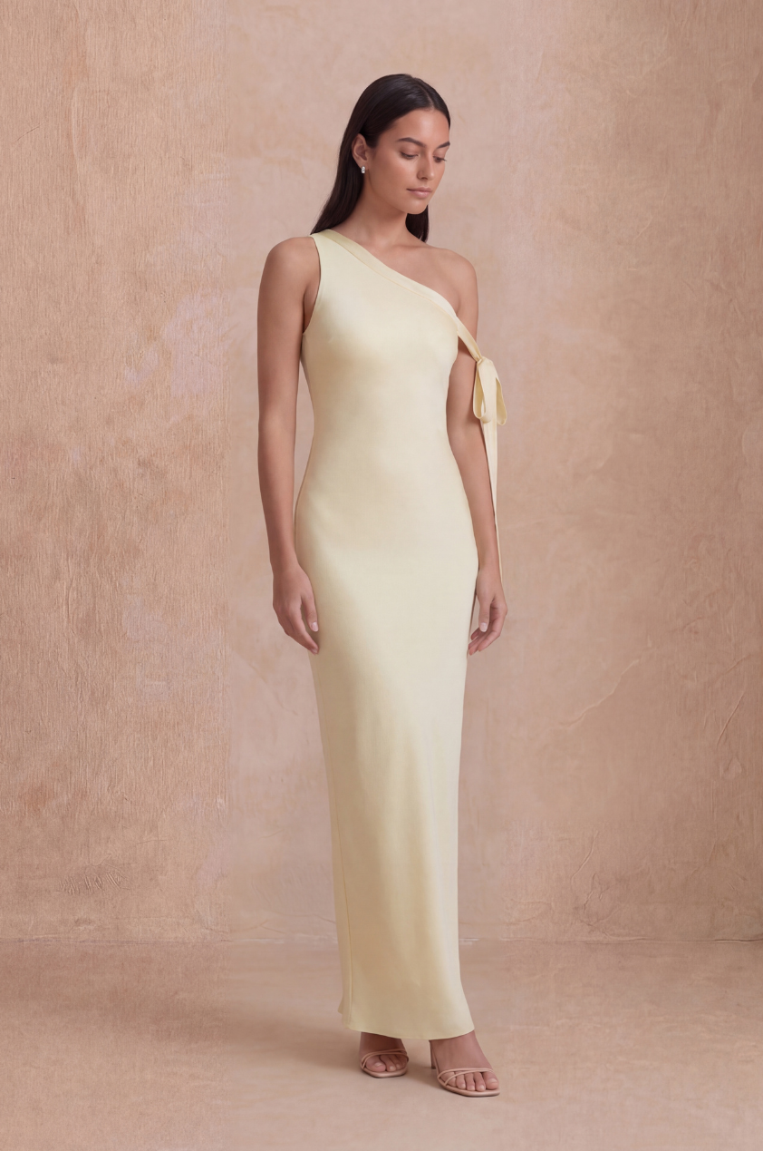 The Viola Dress in Buttermilk