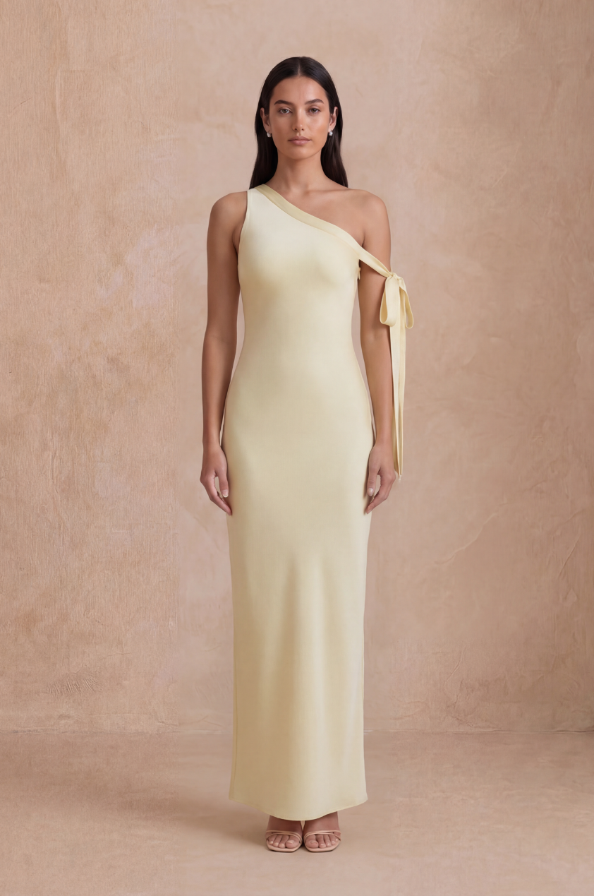 The Viola Dress in Buttermilk