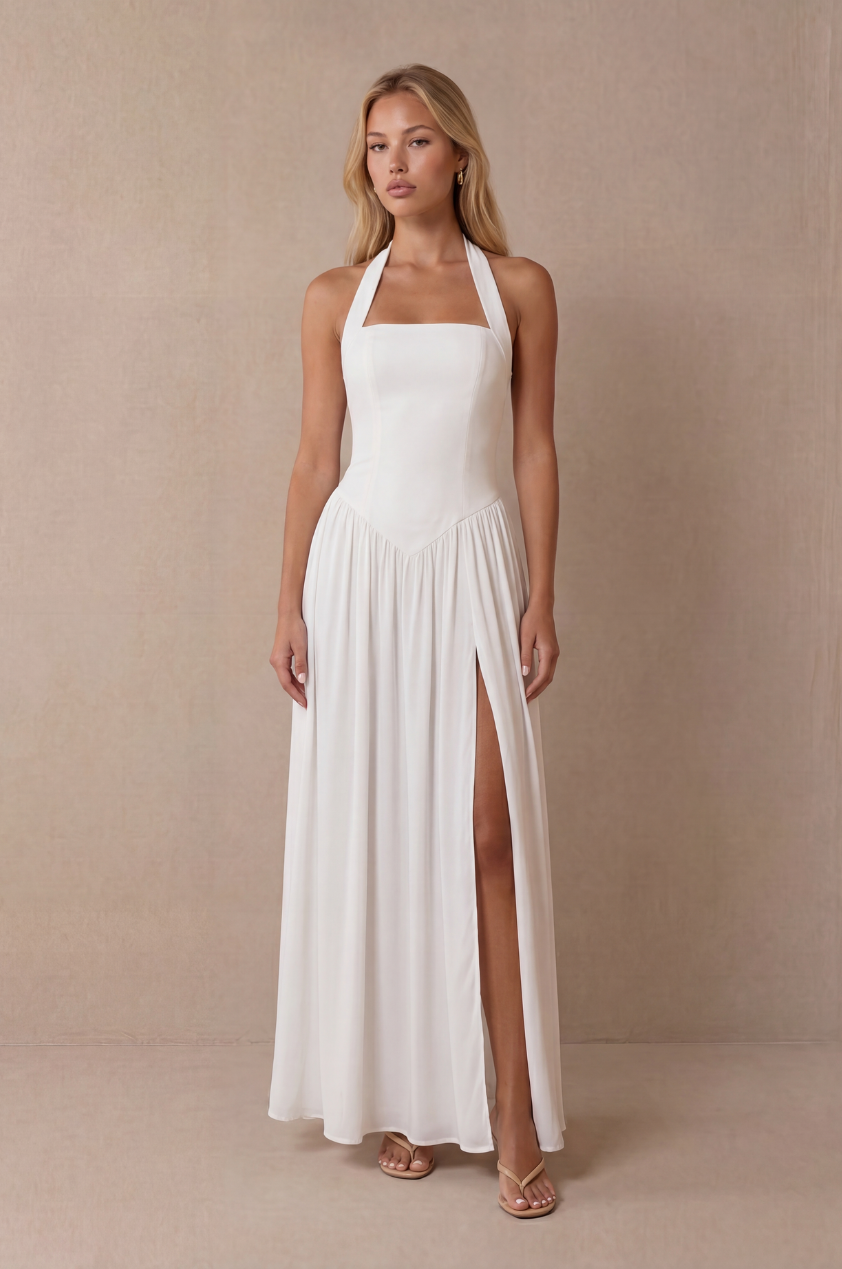 The Abigail Dress in Ivory