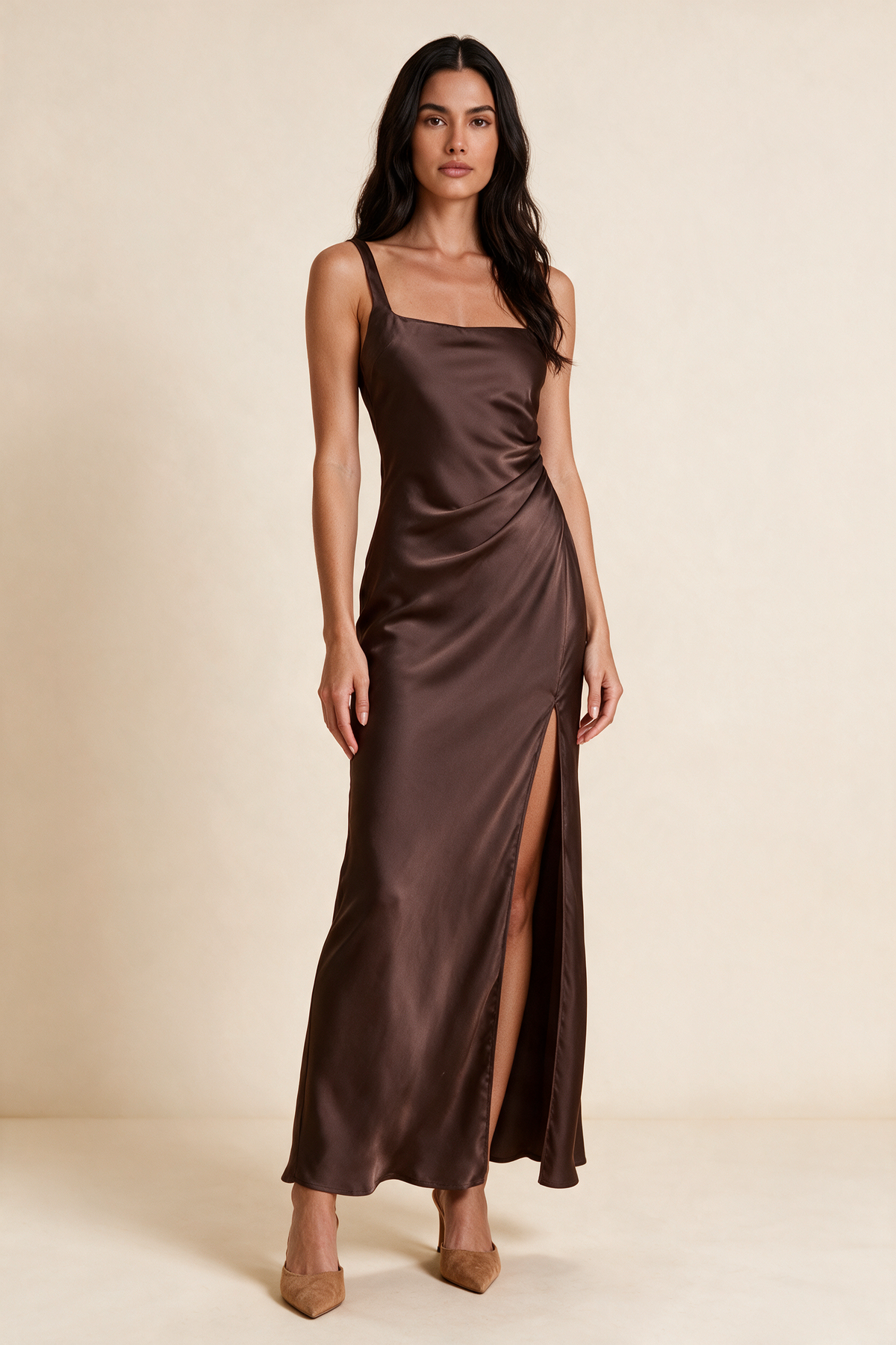 The Esme Dress in Bitter Chocolate